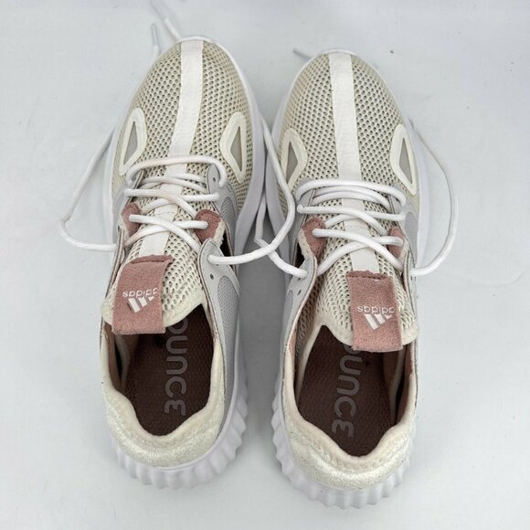 Adidas Run Lux Clima Off White Grey Ash Pearl Women Running Shoes CQ0595 Size 10 - Picture 11 of 12